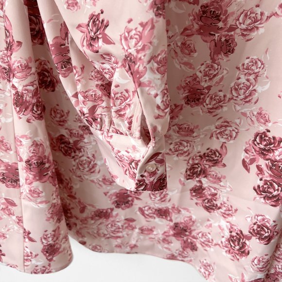 NEW! Puff Sleeve Satin Mini Fit and Flare Dress pink tone, Size EU 36 (US 4) - Picture 9 of 16